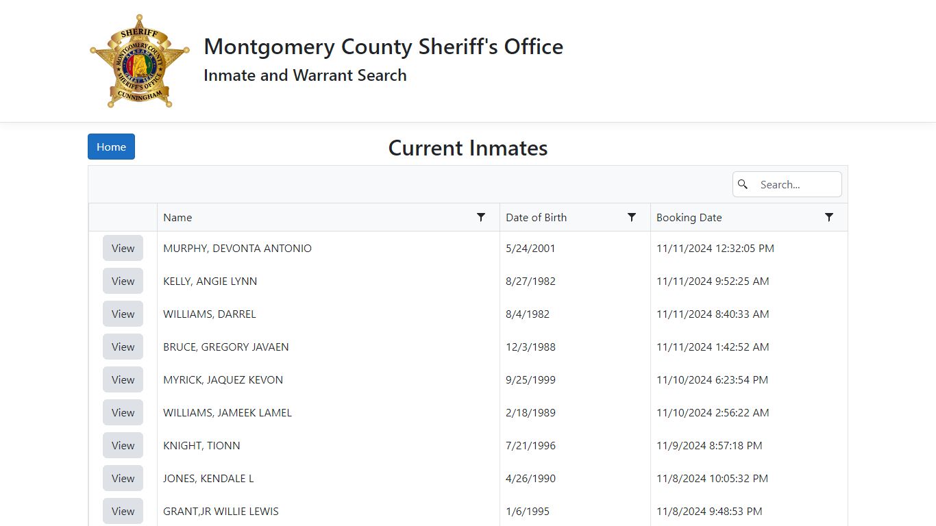 Current Inmates - mcsojail.countygovservices.com